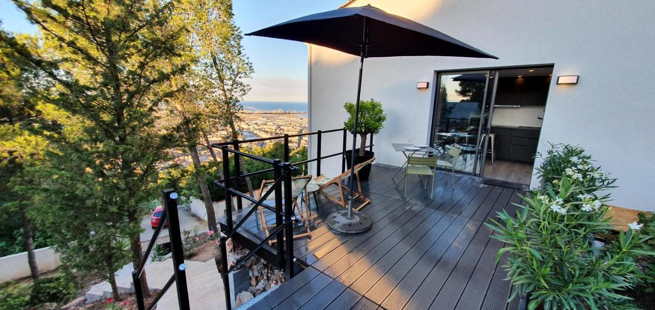 Le Rouquier Studio Terrasse, Vue Exceptionnelle, Climatisation Sète Exterior foto